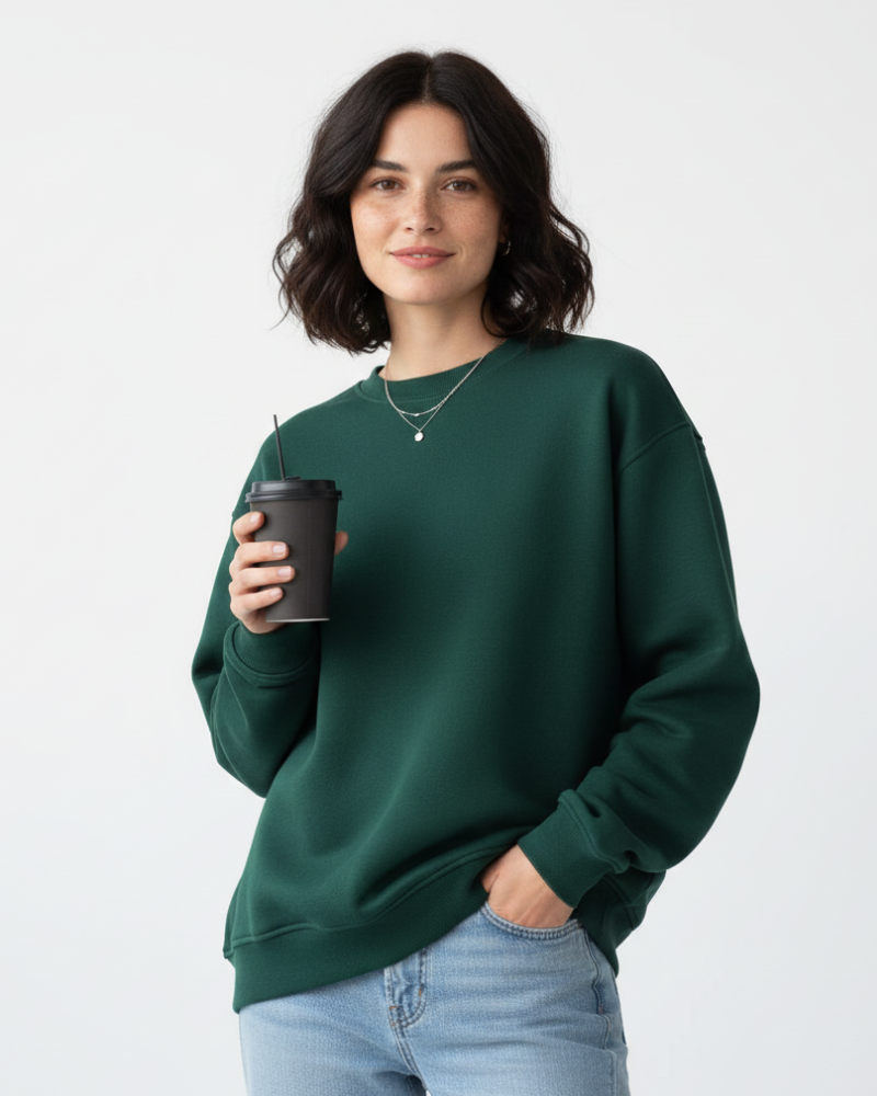 Rosie Pull Oversize Femme – Sweat Confortable à Col Rond avec Manches Longues & Coupe Décontractée