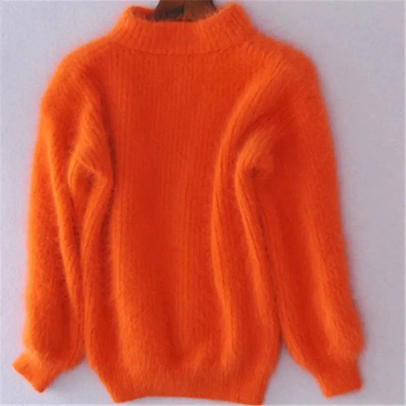 Taylor Pull Woman – Soft Fluffy Sweatshirt in Light Blue, Warmth & Casual Winter Style