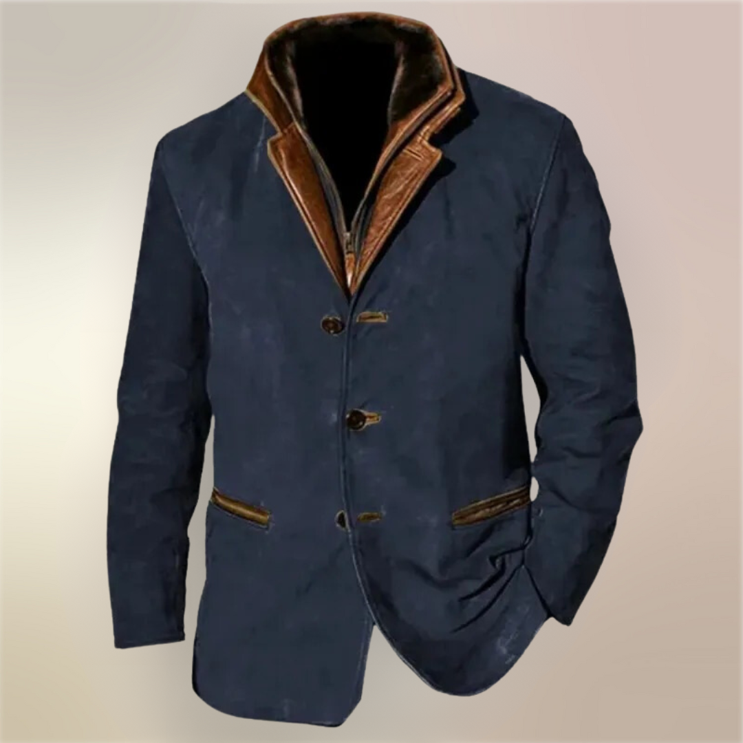 Giacca vintage da uomo Aaron: giacca classica ed elegante, stile retrò e comfort moderno