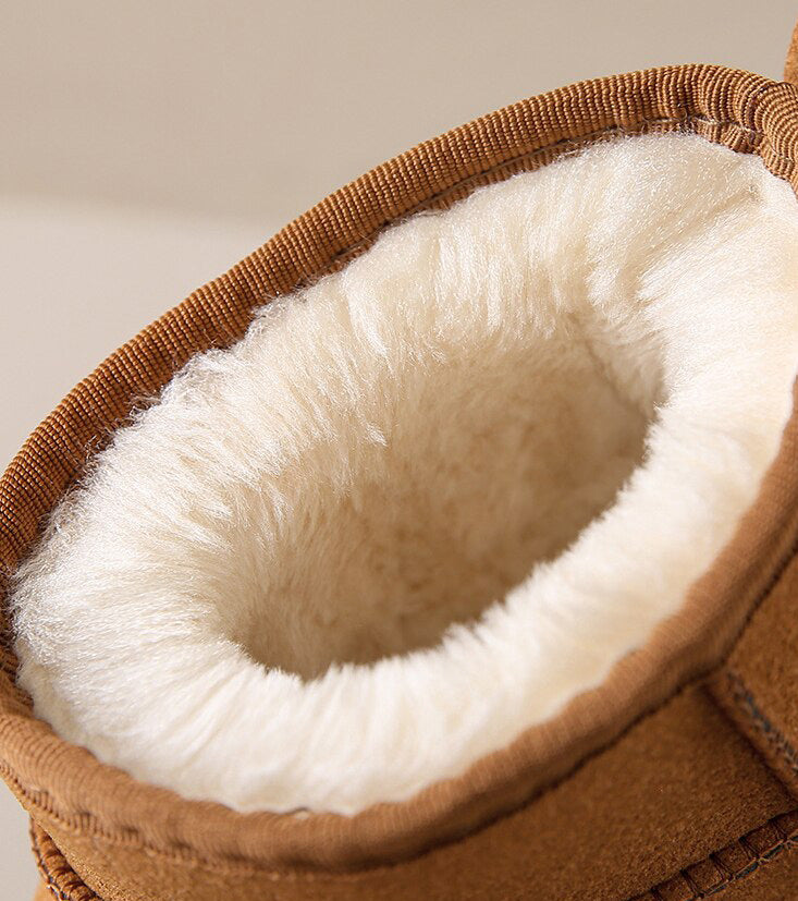 Vera Bottes Hiver Femme – Botines Calientes Fáciles de Poner con Forro Acogedor