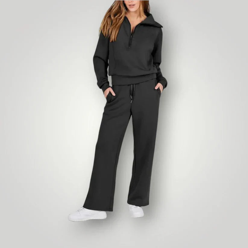 Ellie Ensemble Loungewear Femme – Set casual confortabil cu croială elegantă și țesătură moale