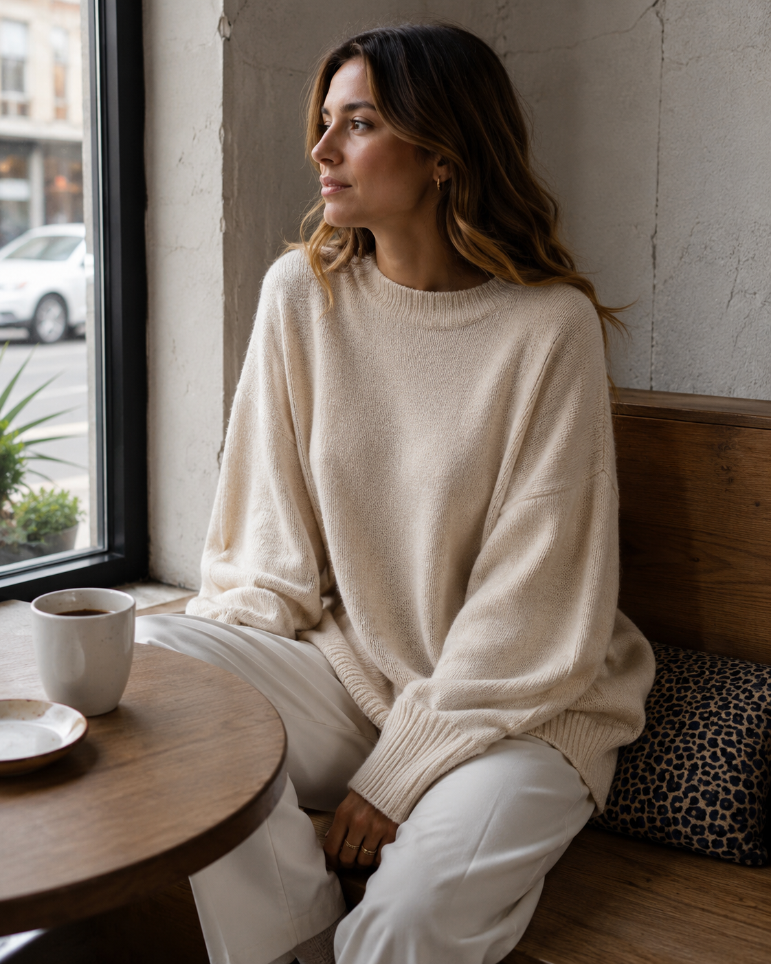 Waverly Pull Poncho Femme – Maille Douce, Manches Chauve-Souris & Ourlet Asymétrique