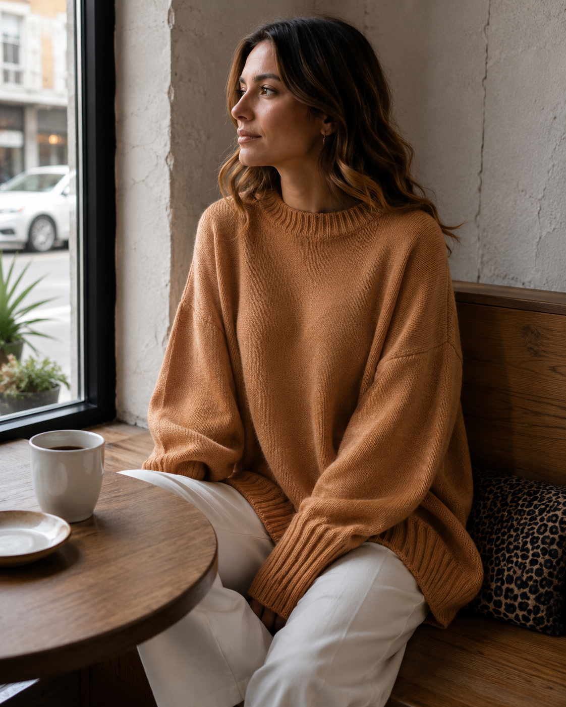 Waverly Pull Poncho Femme – Maille Douce, Manches Chauve-Souris & Ourlet Asymétrique
