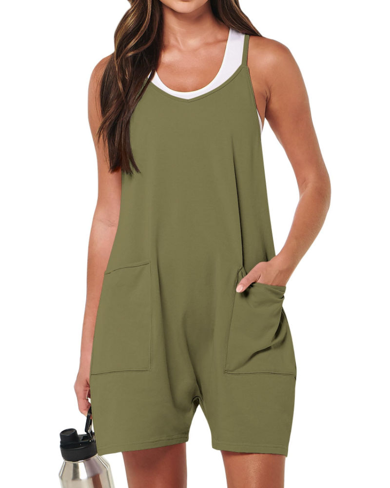 Nolwène Geripptes Damen-Tanktop – Ärmelloses, figurbetontes Oberteil mit Rundhalsausschnitt