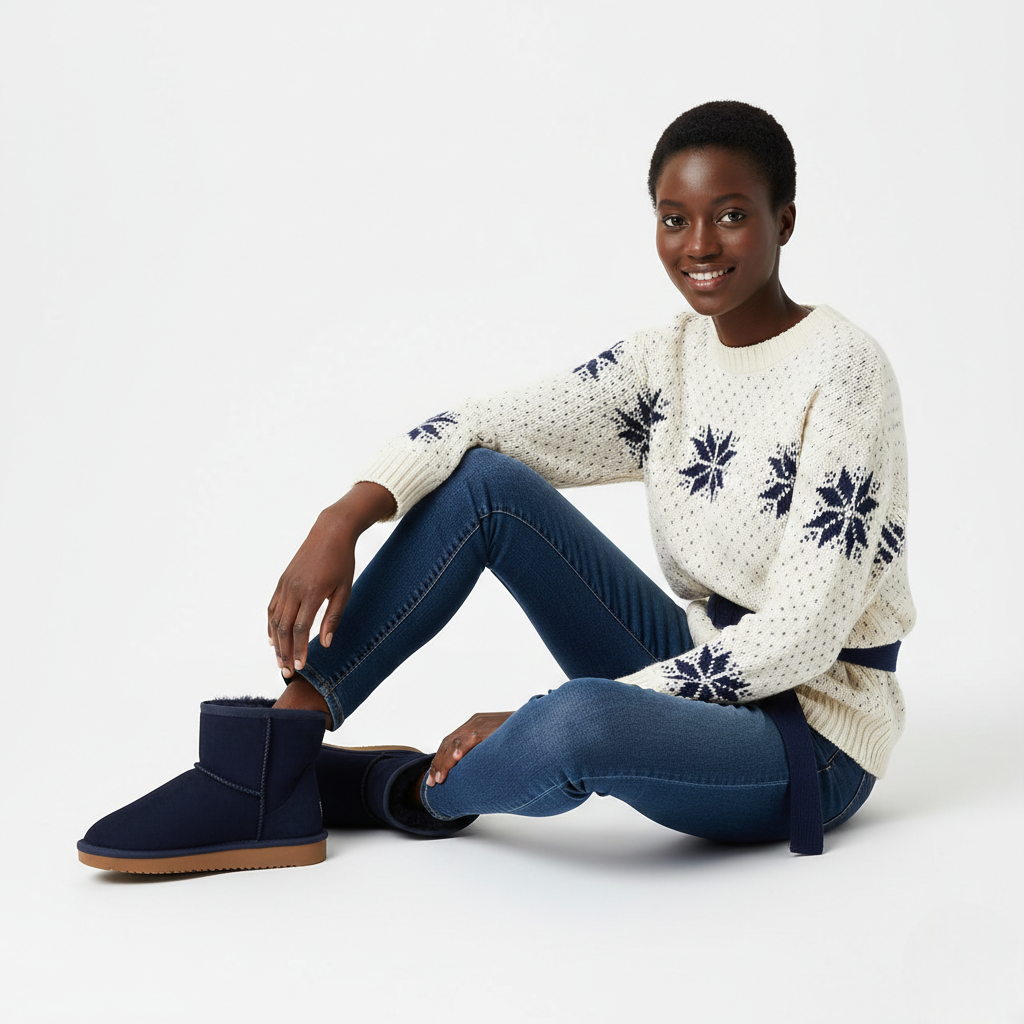 Zafira Dames Enkellaarzen Gevoerd met Fleece – Comfortabele Korte Laarzen met Suède Effect