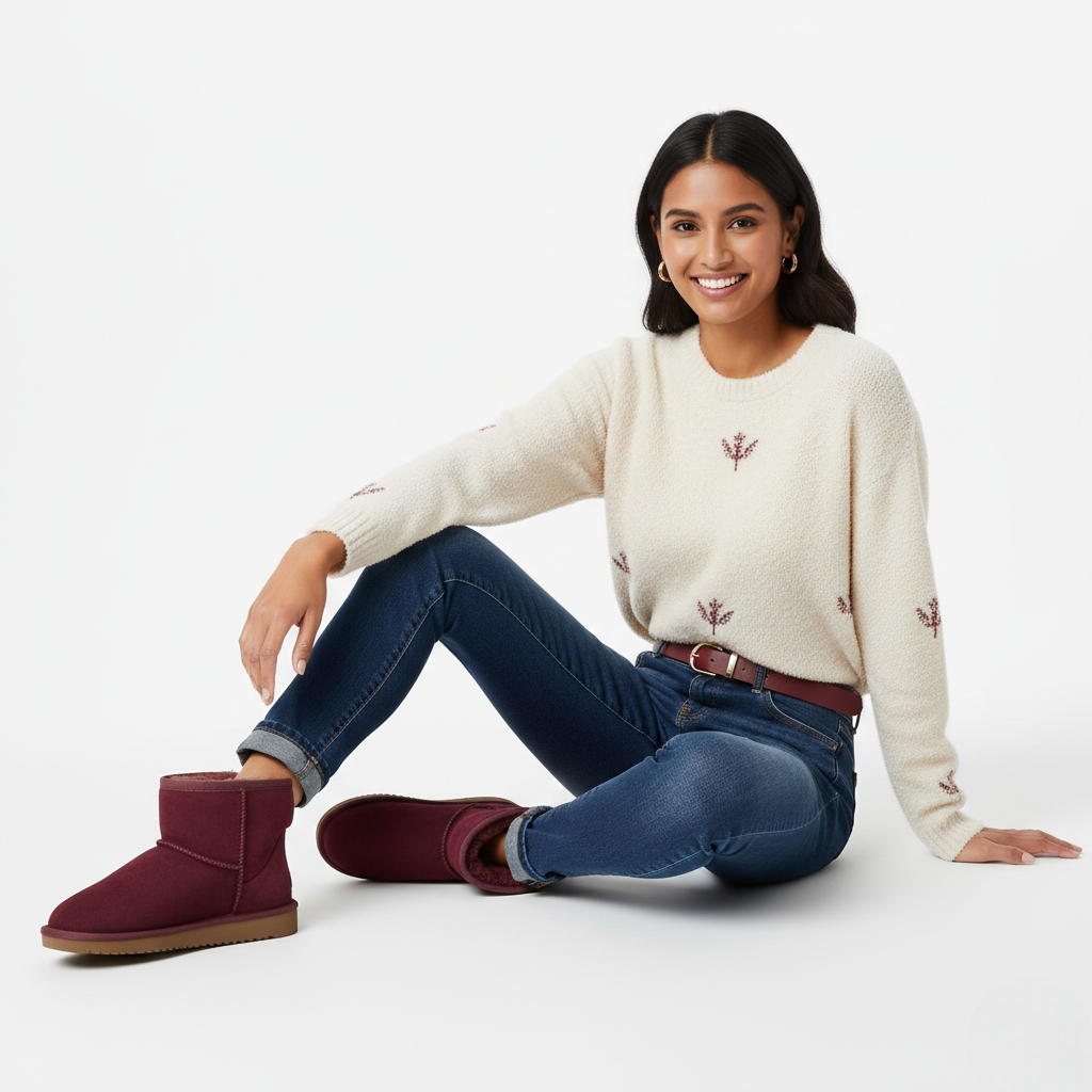 Zafira Dames Enkellaarzen Gevoerd met Fleece – Comfortabele Korte Laarzen met Suède Effect