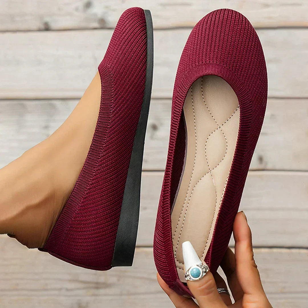 Mocassins Mulher Karen – Sabrinas Confortáveis em Malha com Material Respirável e Desenho Leve