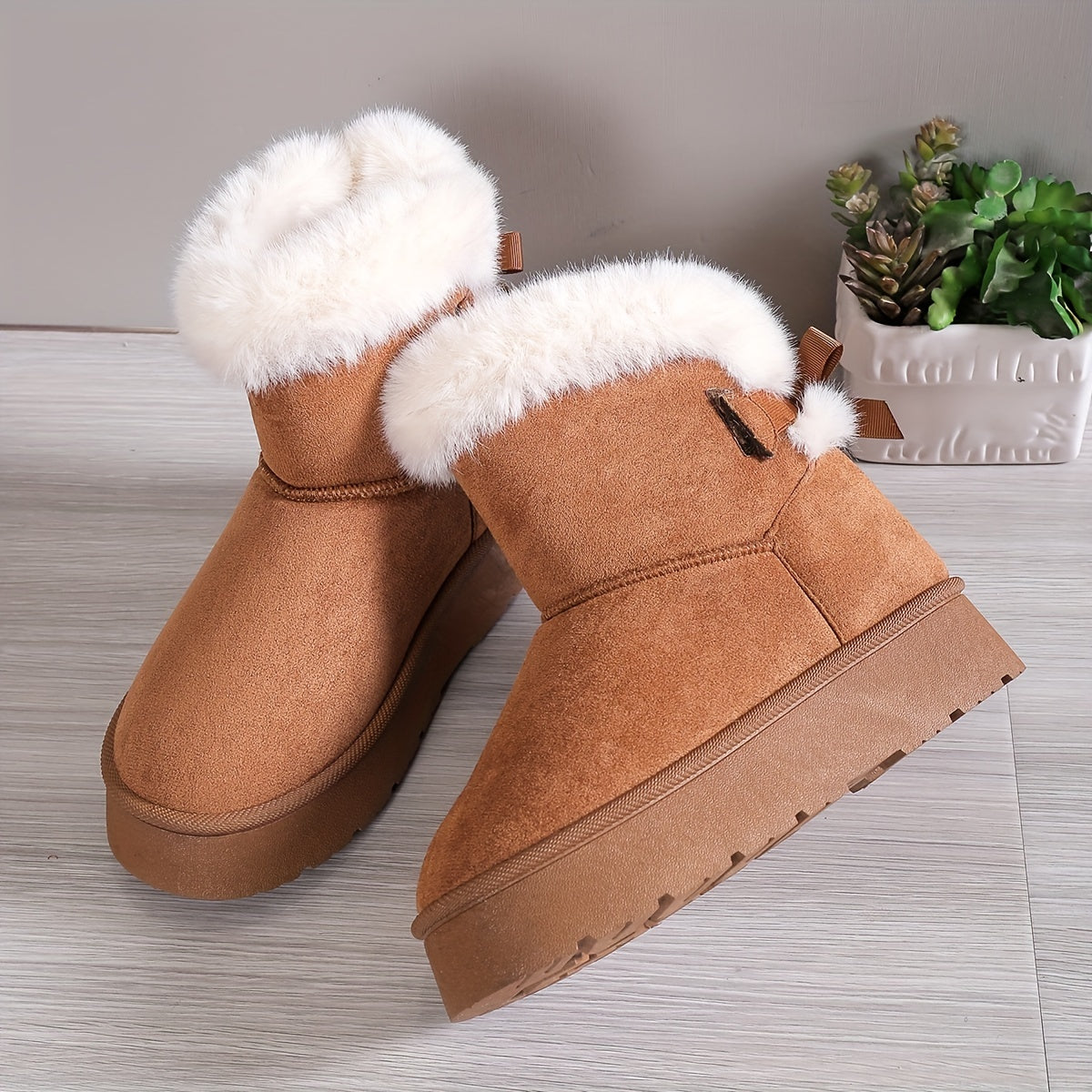 Zainab Bottes Hiver Femme – Warme Thermische Fütterung & Bequeme Rutschfeste Sohle
