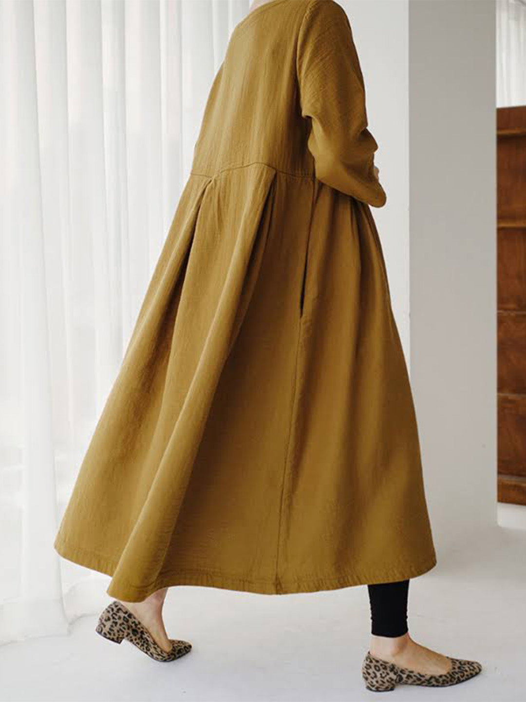 Cielo Vestido Comprido Mulher – Linho Leve, Conforto Natural & Estilo Minimalista Elegante