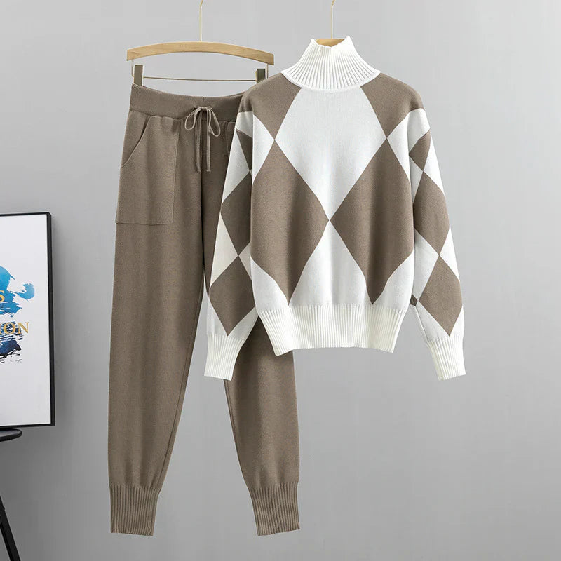 Ava Ensemble Femme – Elegantes & Bequemes Strickensemble im modernen Stil