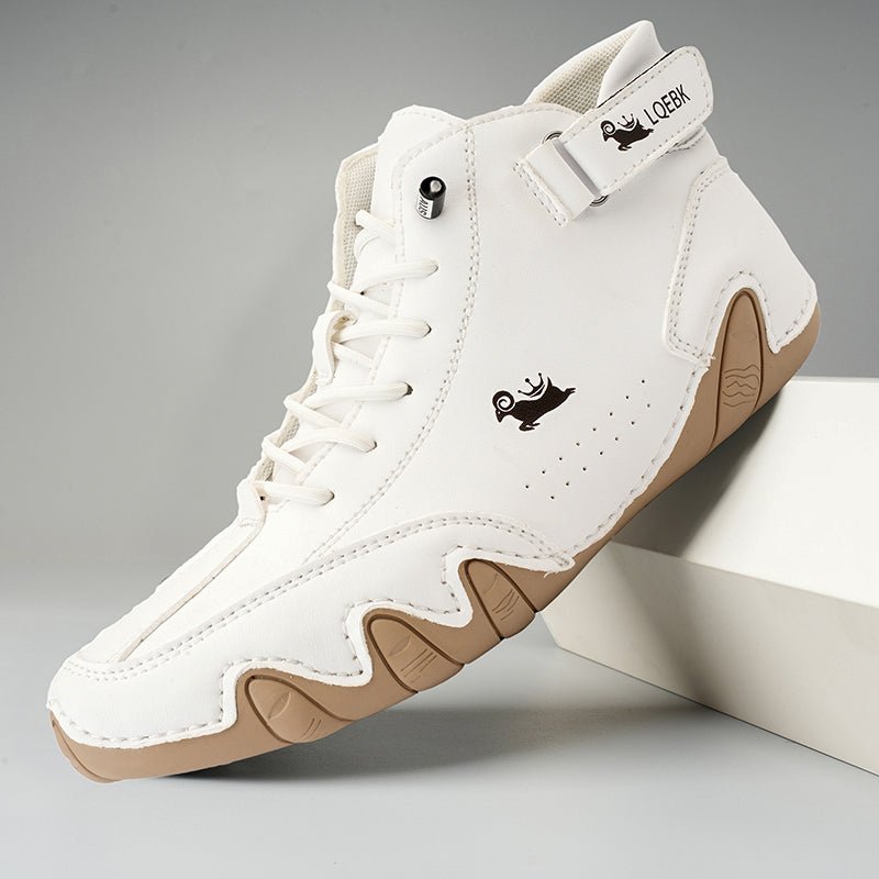 Eric Nahkakengät Nauhoilla Miehille – Hengittävät ja Mukavat Toimistotennarit Joka Päivään