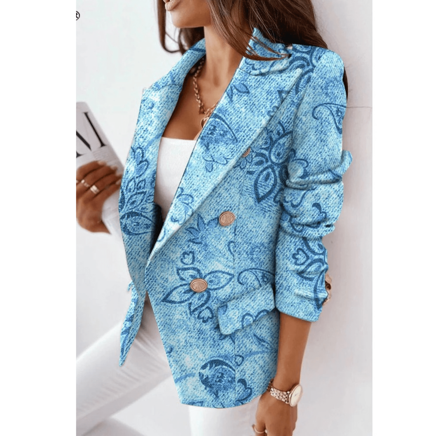 Marie Blazer Femme – Jakke med reverskrave og figursyet pasform i elegant premiumstof