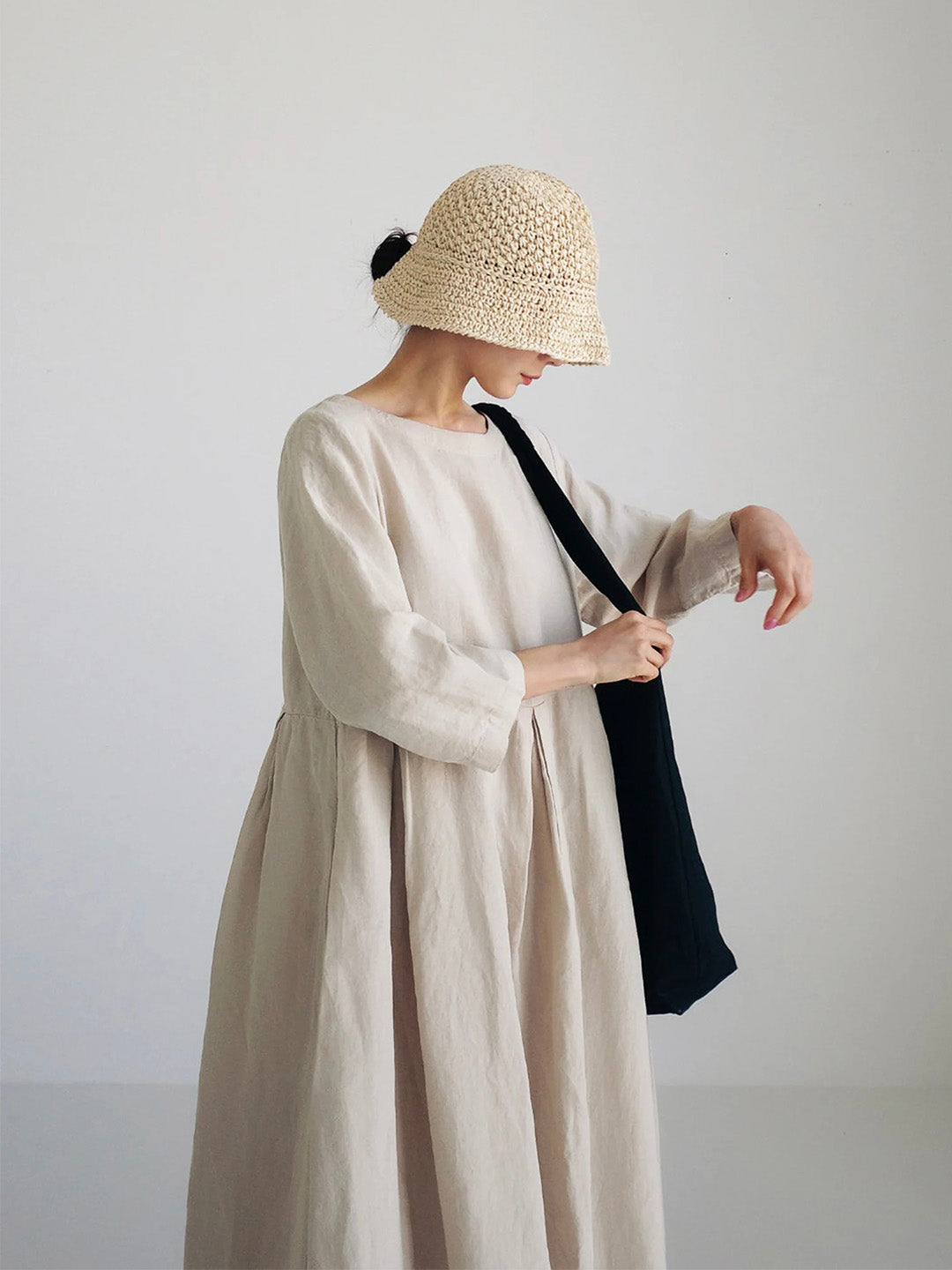 Cielo Vestido Comprido Mulher – Linho Leve, Conforto Natural & Estilo Minimalista Elegante