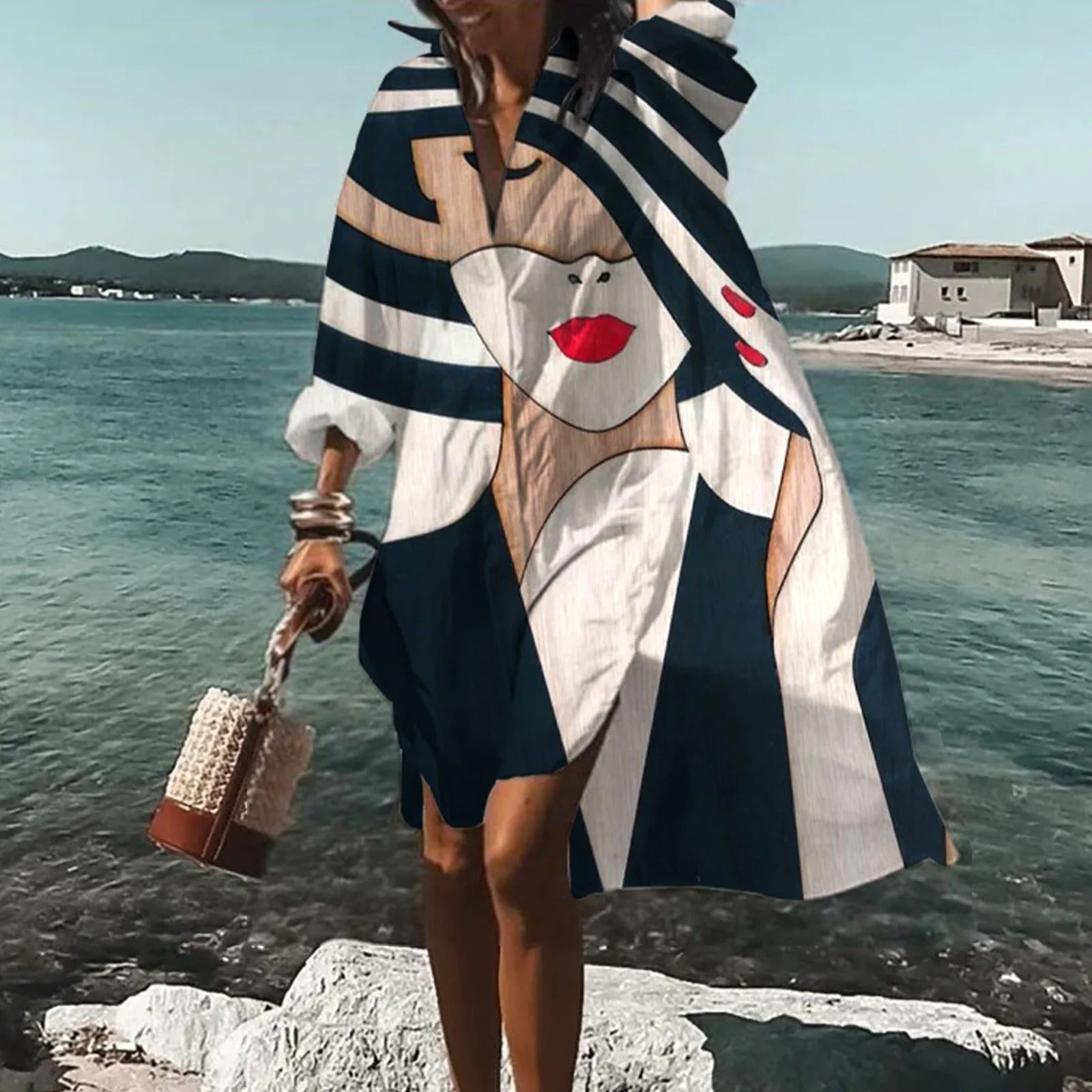 Florence Robe Chemise Femme – Robe Décontractée en Lin Léger avec Coupe Droite & Style Estivalce - Robe chemise en lin décontractée