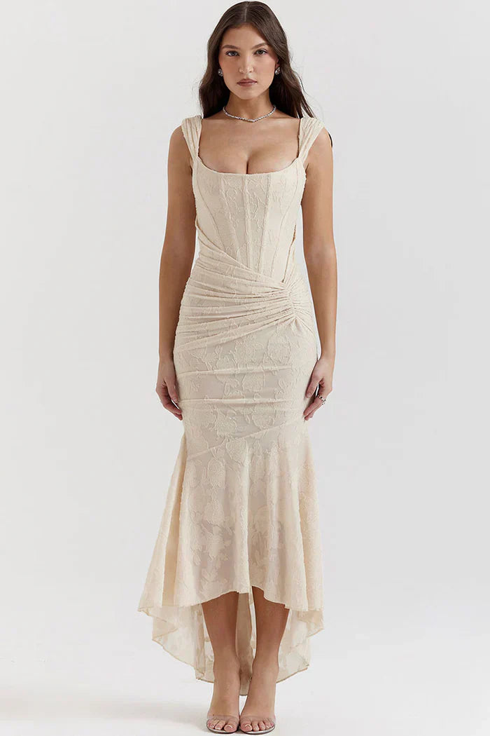Denisse Robe Longue Élégante – Coupe Flatteuse & Tissu Luxueux pour un Look Féminin Raffiné