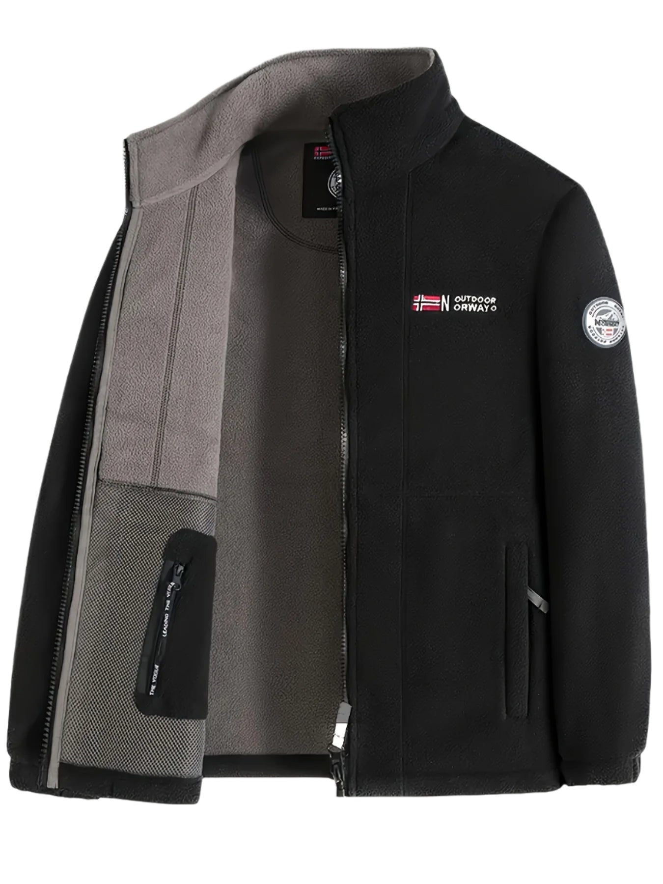 Julius Veste Πολαίρ Εξωτερικού Χώρου Ανδρική – Απαλή, Ζεστή & Ελαφριά με Προστατευτικό Γιακά