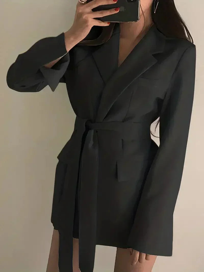 Nélia Dames Blazerjurk – Elegante Chic Tailleurjurk met Lange Mouwen voor Alle Gelegenheden