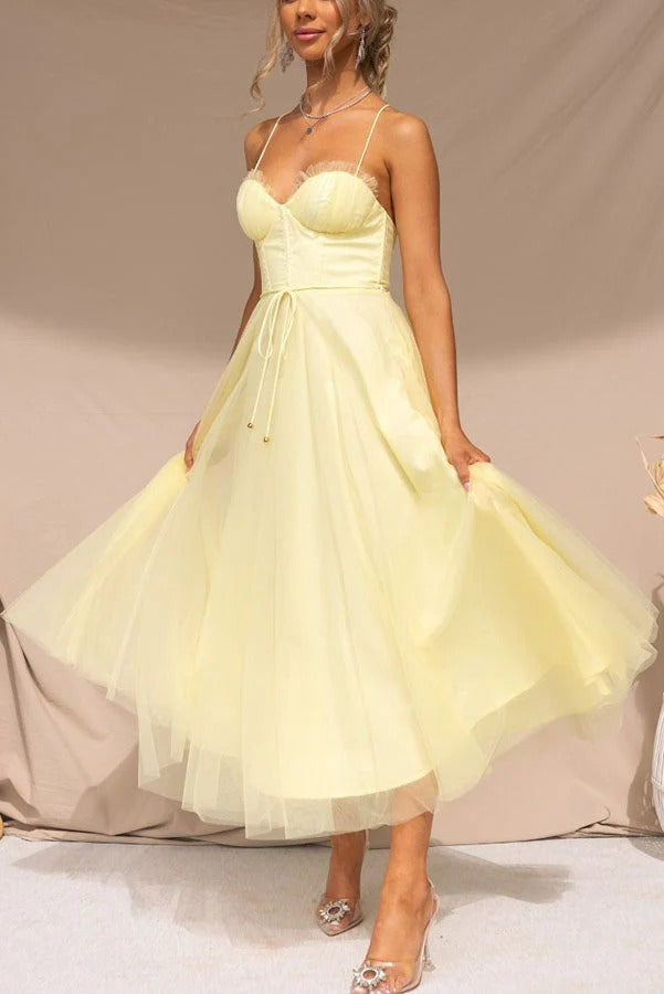 Ariana Robe Maxi Femme – Elegant Long Summer Dress Sleeveless with Round Neckline