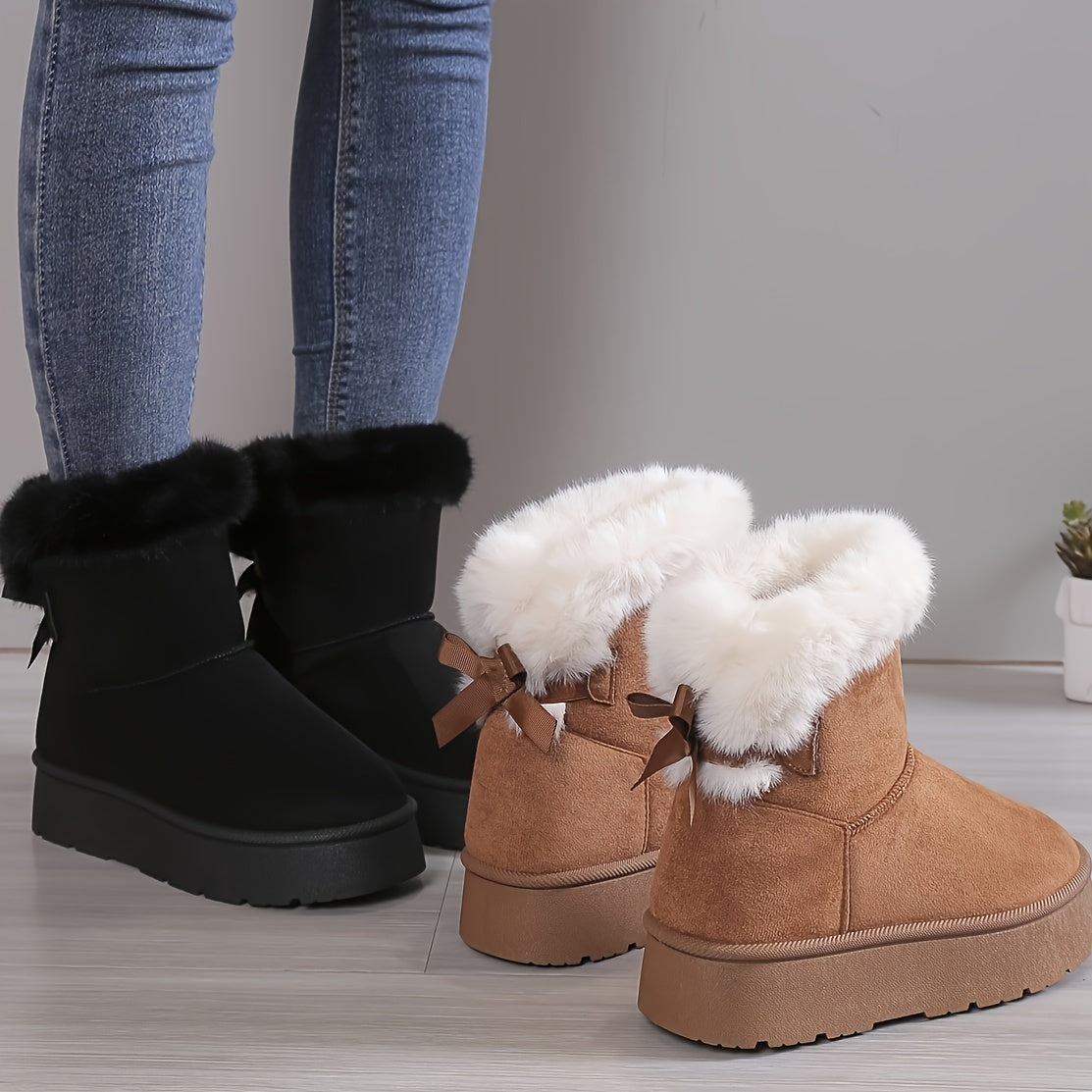 Botas de Inverno para Mulher Zainab – Forro Térmico Quente e Sola Antiderrapante Confortável