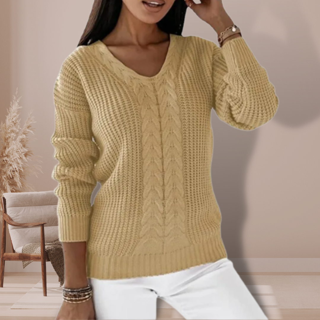 Oriana Knit Pullover for Women – Soft and Warm Knit Top with Elegant Cut for Daily Comfort