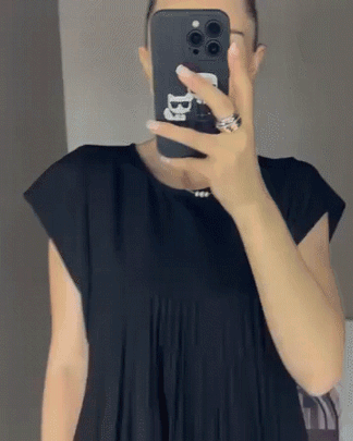 Mariana Robe Midi Dame – Elegant Plisseret Kjole uden Ærmer til Hverdag & Særlige Anledninger