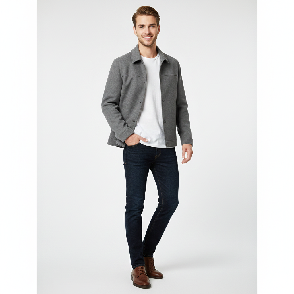 Hudson Férfi Gyapjú Kabát Testhezálló – Modern Dizájn & Időtlen Elegancia