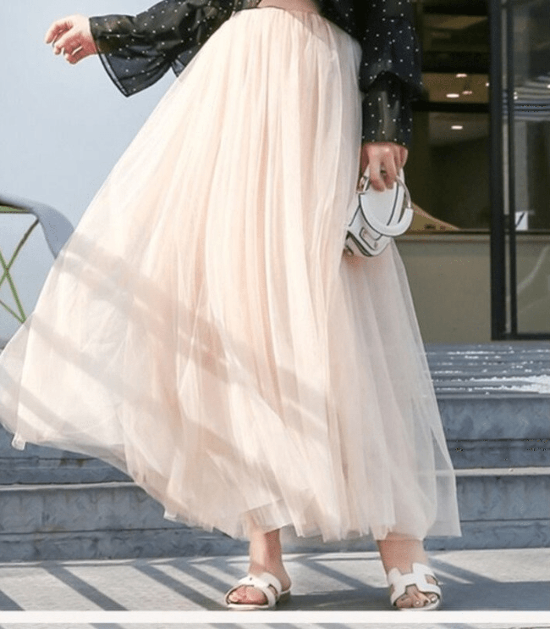 Shandria Jupe en Tulle Femme – Jupe Midi Légère en Tulle et Polyester, Coupe Élégante et Fluide