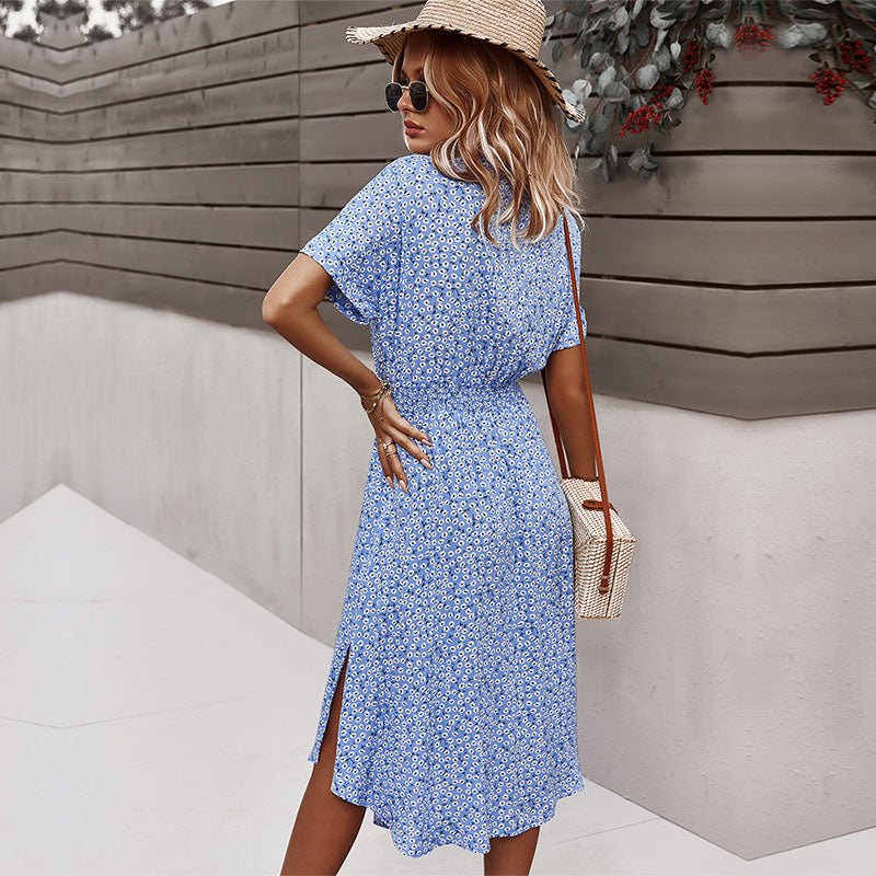 Luretta Robe Femme – Robe Fluide à Fleurs avec Ceinture Taille & Coupe Flatteuse pour l'Été