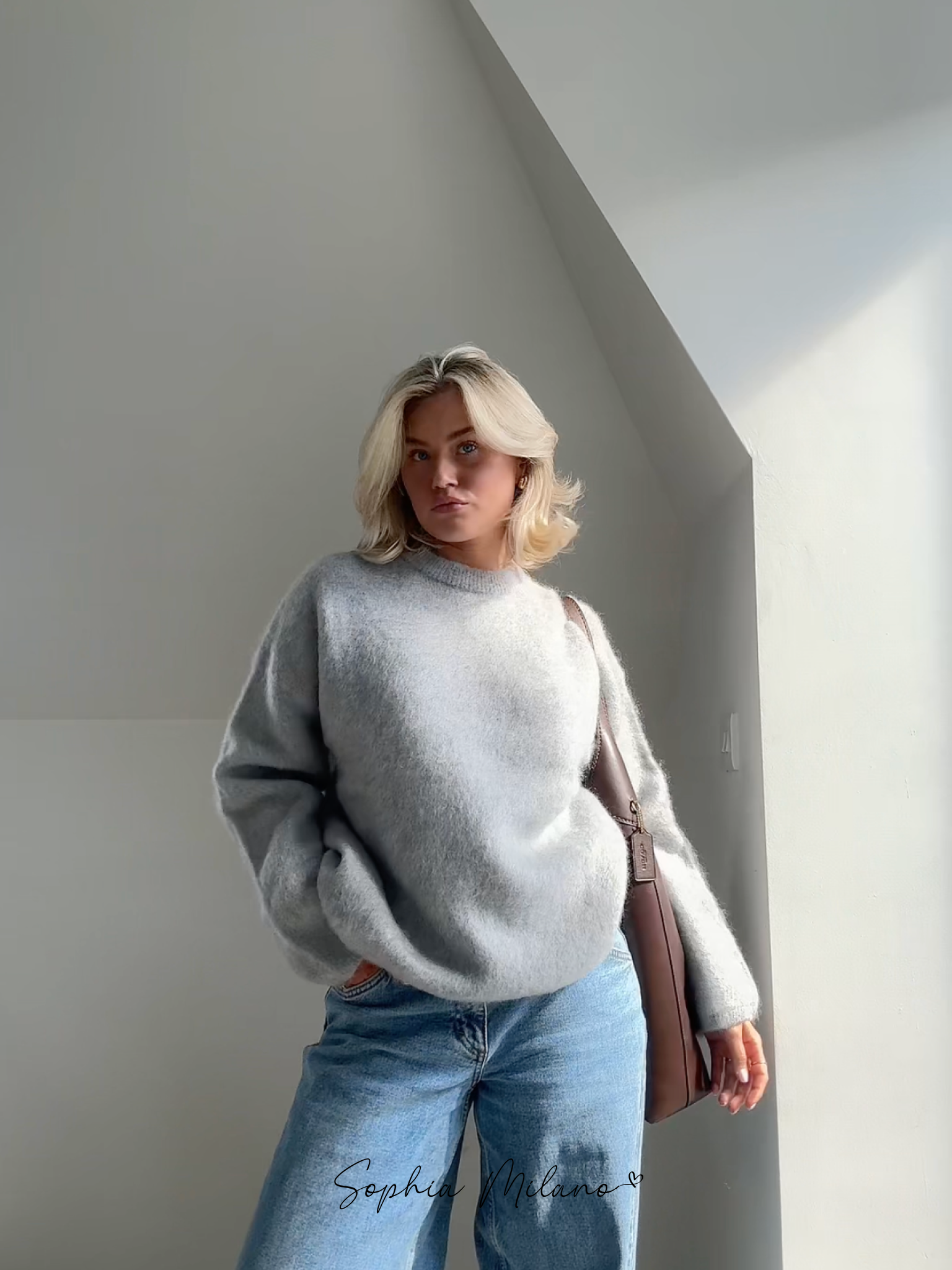 Milas Soft Winter Sweater Women – Casual Fit with Round Neck & Light Warmth