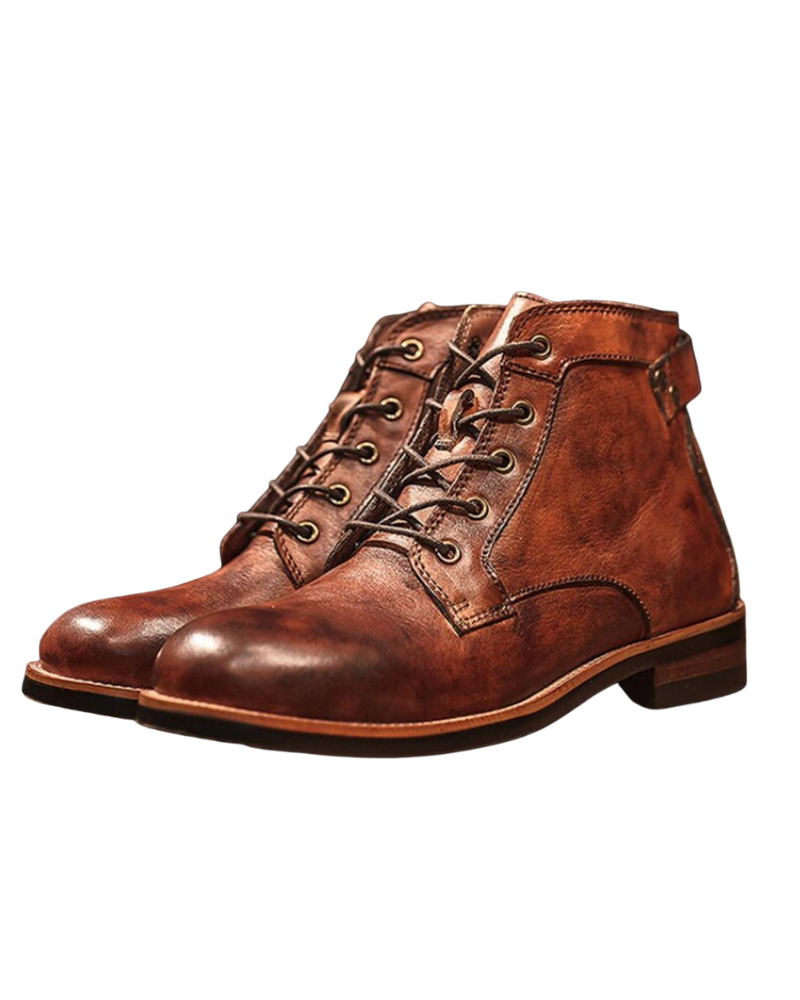 Lucio Bottes Homme – Similicuir Résistant, Confort Amorti & Style Élégant