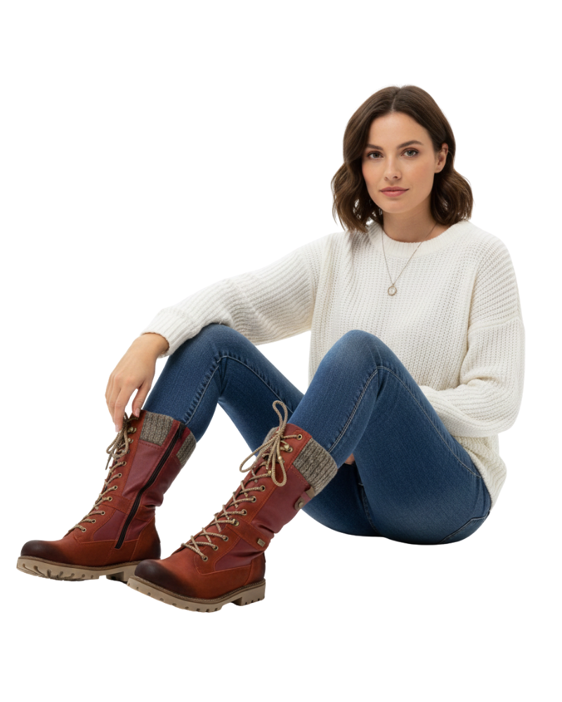 Жіночі зимові чоботи Gretta – водонепроникні теплі чоботи з протиковзкою підошвою та шнурівкою