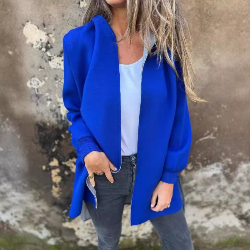 Juliana lentejas voor dames – lichtgewicht minimalistische jas met ritssluiting en comfortabele pasvorm voor dagelijks gebruik