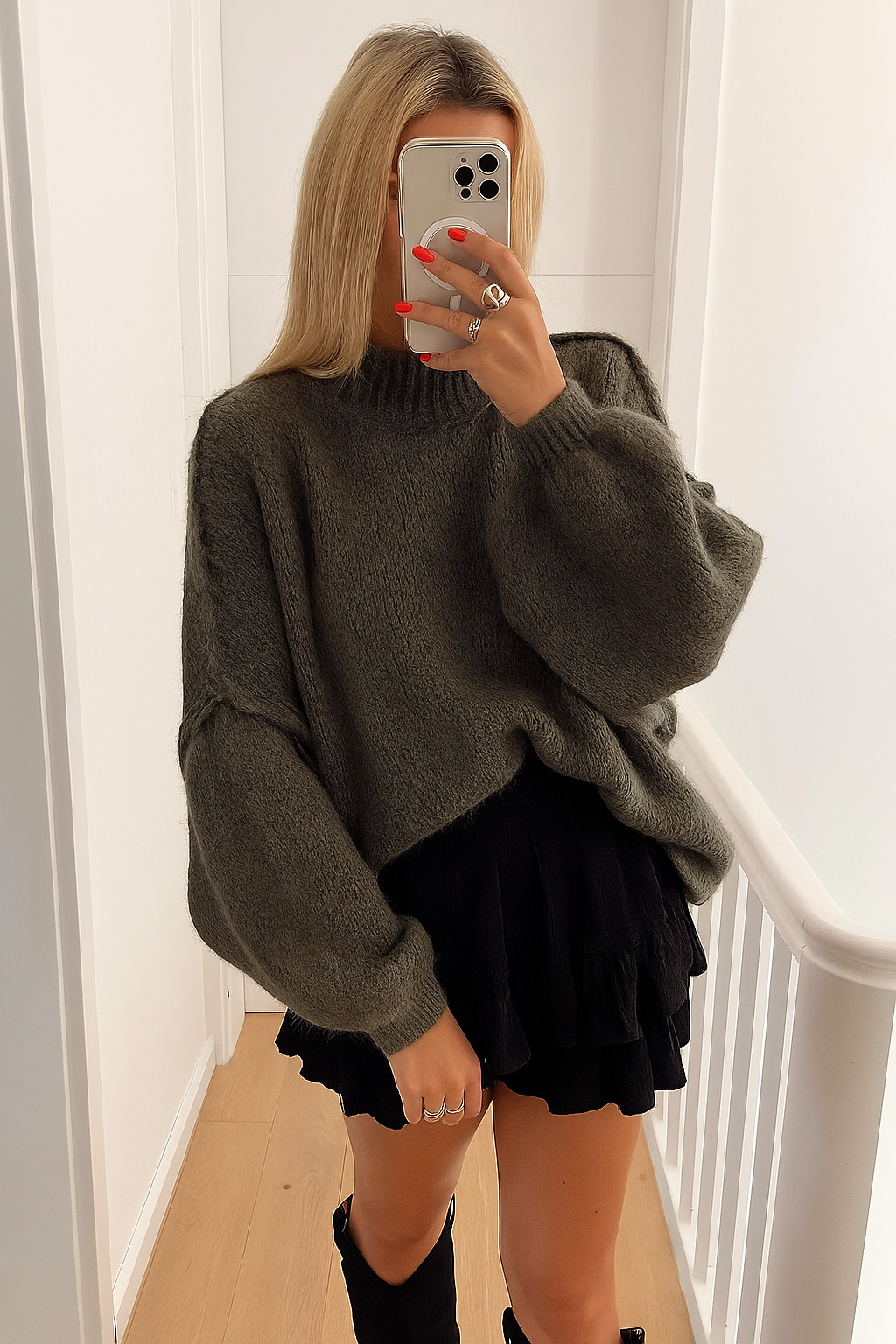 Arleth sweter oversize z dzianiny dla kobiet – miękki premium sweter zimowy z luźnym krojem